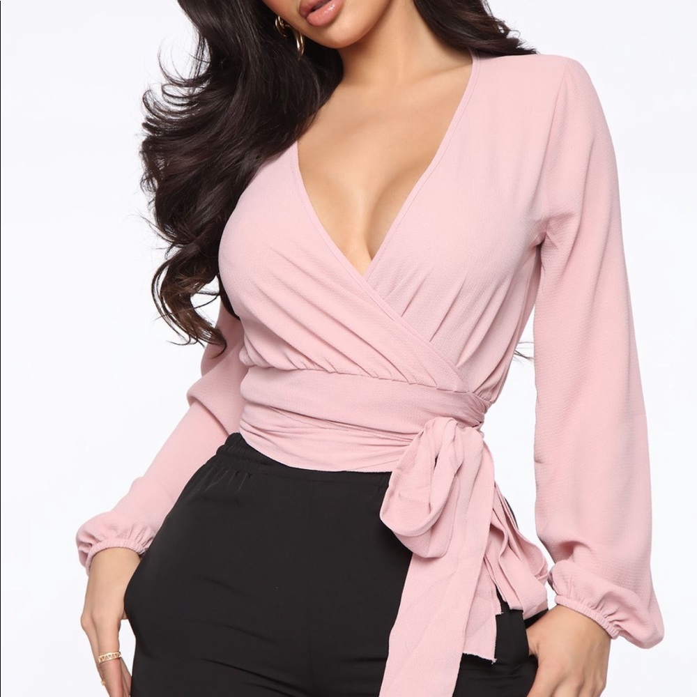 Little white lies wrap top from Faison nova